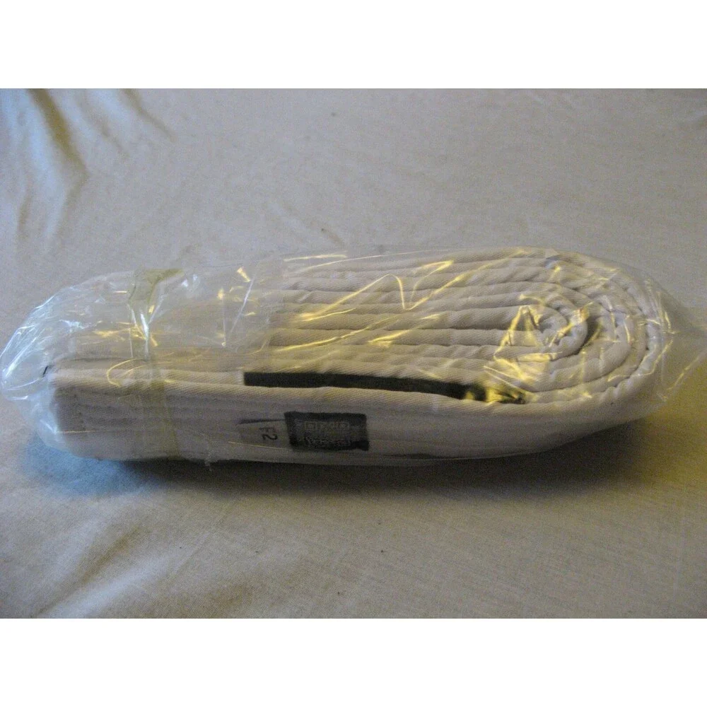 Fight University White 100% Cotton Jui-Jitsu Karate Judo Belt F2 NEW
